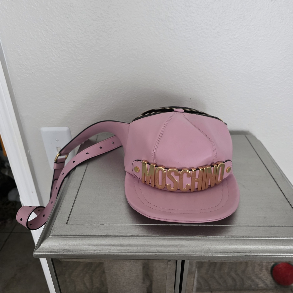 Moschino Pink Women's Baseball Cap Handbag